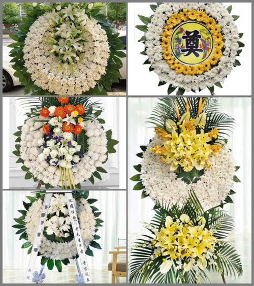 山西朔州右玉县丁家窑乡大沙口村花圈速递